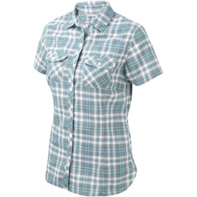 Camisa Craghoppers Ellema Manga Corta Mujer - Verde - Chile AXZ352164